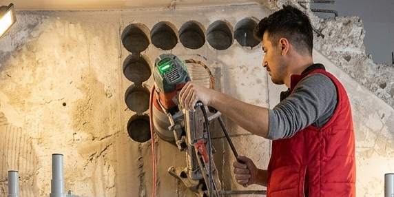 NK69 KAROT beton kesme operasyonuna ait saha görseli